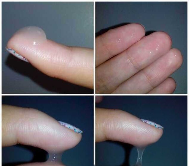 chất lỏng tiền tinh dịch của một người đàn ông trong quá trình kích thích